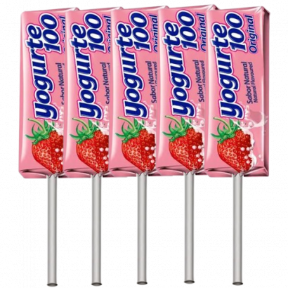 Yogurt flavored lollipop Chewable 0,40oz (Pack of 05)