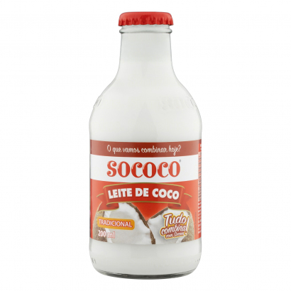 Traditional Coconut Milk Glass packaging 6.76oz