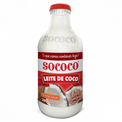 Traditional Coconut Milk Glass packaging 6.76oz