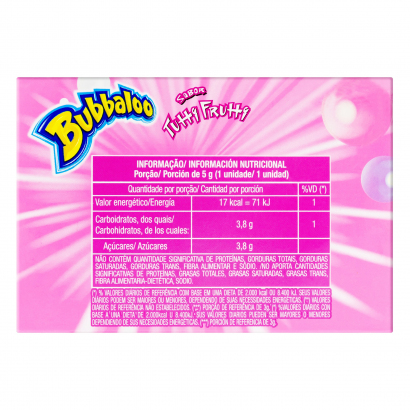 Tutti Frutti Bubble Gum Box 10.58oz 