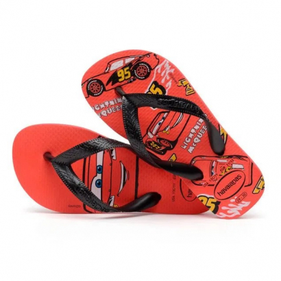 H. k Cars Red Crush Flip Flop