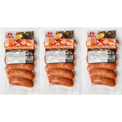 Linguiça Calabresa 396g (Pacote com 03)