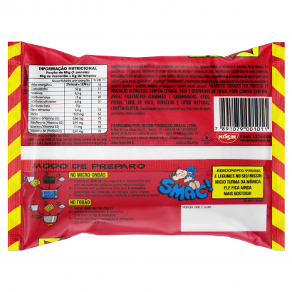 Turma da Mônica Chicken Flavored Noodles 2.99oz
