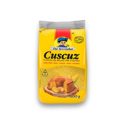 Pre-cooked Corn Flakes Flour (Cuscuz) 17.63oz