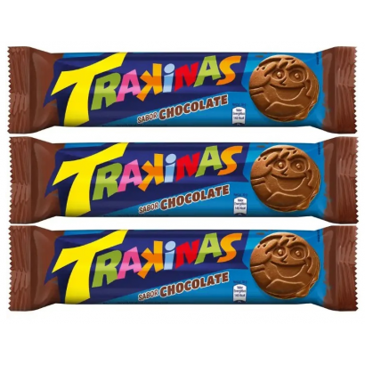 Trakinas Chocolate Stuffed Biscuit 126g (PACK OF 03)