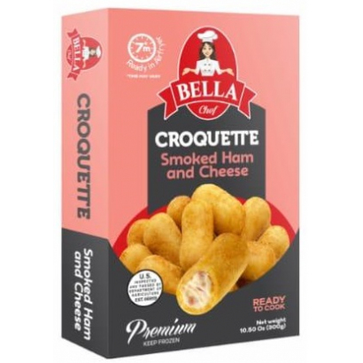 Croquette - Potato Dough Bites with Cheese and Ham 7.05oz (PACK OF 03)