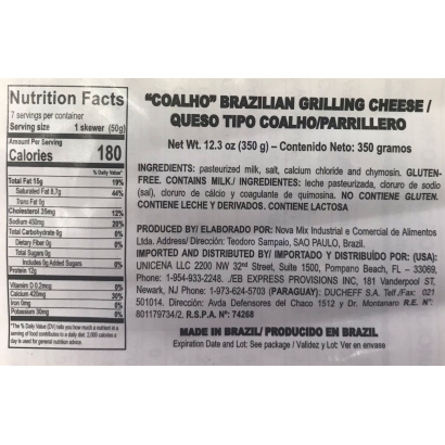 Coalho cheese / Brazilian curd cheese 12.34Oz (PACK Of 03)